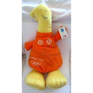 Athens 2004 Olympic Games Greece Plush Mascot "Athena" with Tag - JUMBO 26" High